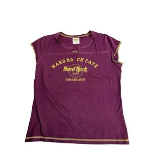 Vintage‎ 2000s Hard Rock Cafe Cabo San Lucas Womens Shirt T-Shirt Size XL KC